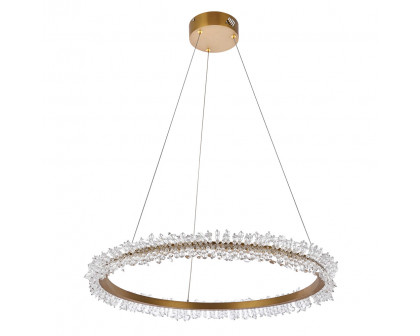 Elegant Laurel Led Pendant - Gold, L 26" (3506D26G)