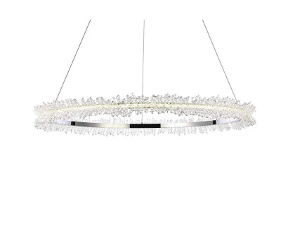 Elegant Laurel Led Pendant - Chrome, L 34" (3506D34C)