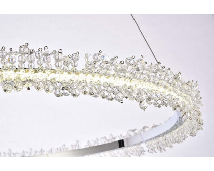 Elegant Laurel Led Pendant - Chrome, L 34" (3506D34C)