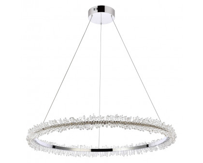 Elegant Laurel Led Pendant - Chrome, L 34" (3506D34C)