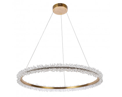 Elegant Laurel Led Pendant - Gold, L 34" (3506D34G)