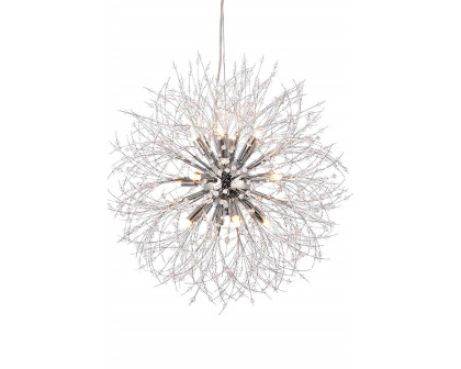 Elegant Pendant Light - Chrome, L 24" (3507D24C)