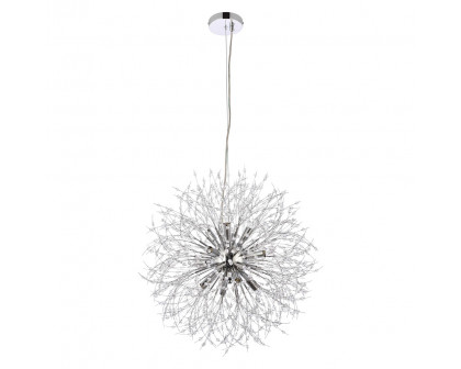 Elegant Pendant Light - Chrome, L 24" (3507D24C)