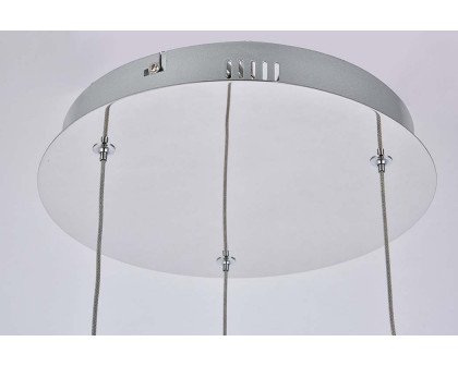 Elegant Amherst 3-Light Led Chandelier - Chrome, L 12" (3803D12C)