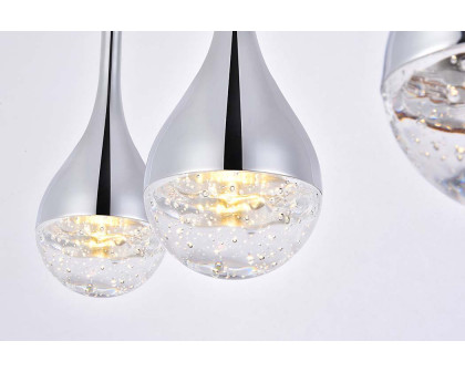 Elegant Amherst 1-Light Led Pendant - Chrome, L 24" (3803D24C)