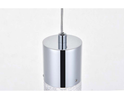 Elegant Pendant Light - Chrome, L 12" (5200D12C)