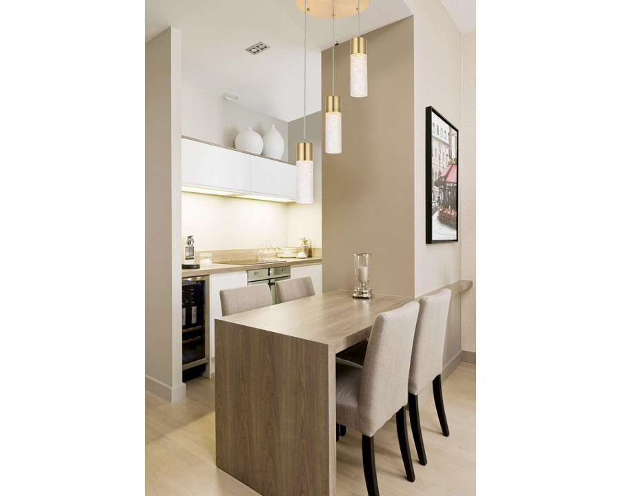 Elegant Pendant Light - Gold, L 12" (5200D12G)