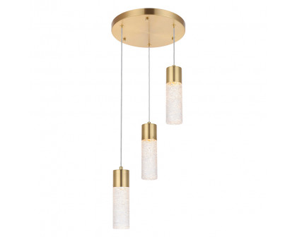 Elegant Pendant Light - Gold, L 12" (5200D12G)