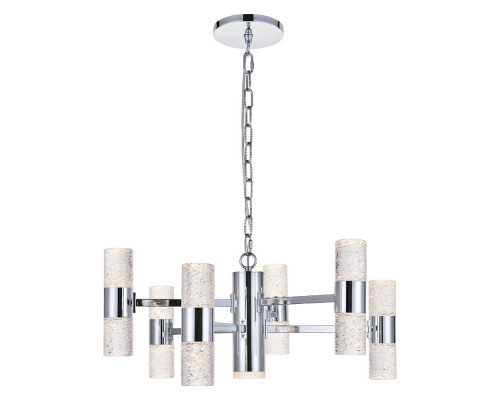 Elegant Pendant Light - Chrome, L 26" (5200D26C)