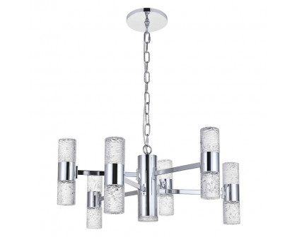 Elegant Pendant Light - Chrome, L 26" (5200D26C)