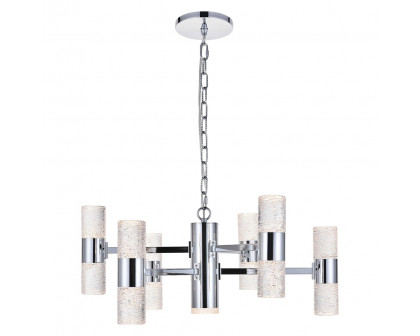 Elegant Pendant Light - Chrome, L 26" (5200D26C)