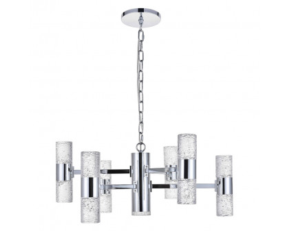 Elegant Pendant Light - Chrome, L 26" (5200D26C)