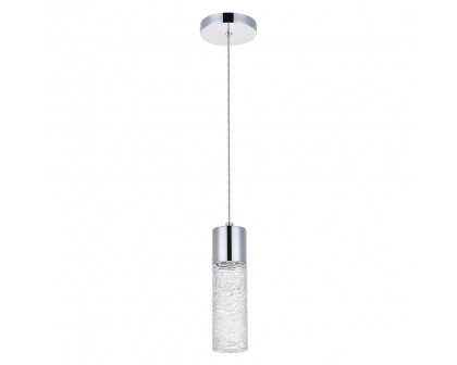 Elegant Pendant Light - Chrome, L 4.72" (5200D4C)