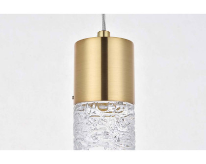 Elegant Pendant Light - Gold, L 4.72" (5200D4G)