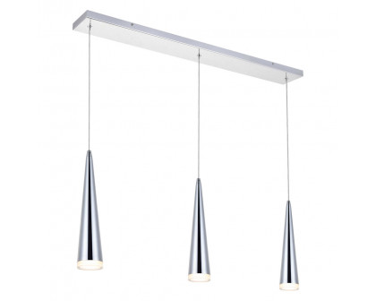 Elegant Pendant Light - Chrome, L 36" (5201D36C)