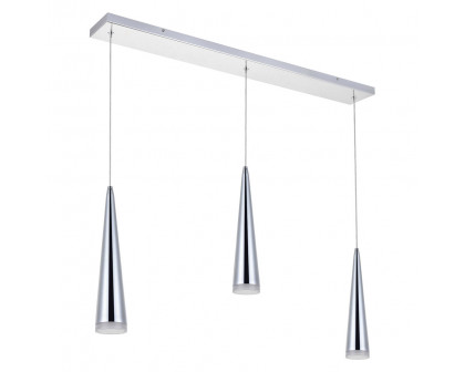 Elegant Pendant Light - Chrome, L 36" (5201D36C)