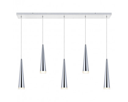 Elegant Pendant Light - Chrome, L 42" (5201D42C)