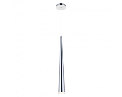 Elegant Pendant Light - Chrome, L 4" (5201D4C)