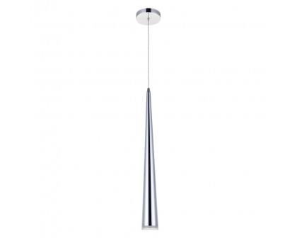 Elegant Pendant Light - Chrome, L 4" (5201D4C)