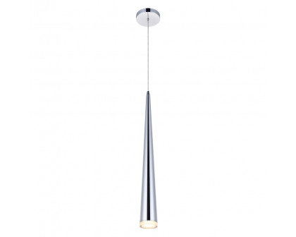 Elegant Pendant Light - Chrome, L 4" (5201D4C)