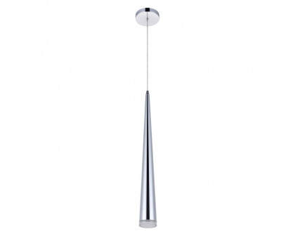 Elegant Pendant Light - Chrome, L 4" (5201D4C)