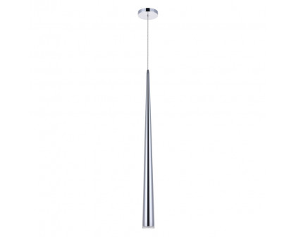 Elegant Pendant Light - Chrome, L 5" (5201D5C)