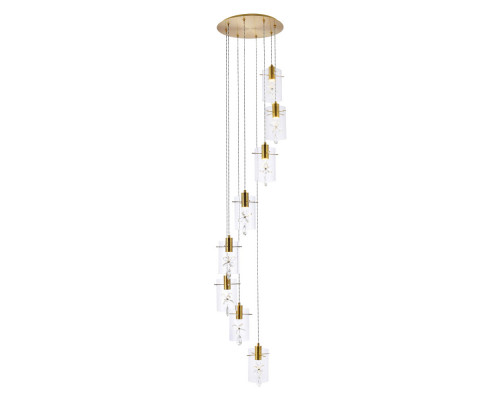 Elegant Hana 3 Lights Pendant - Gold, L 18" (5202D18G)