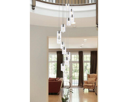 Elegant Hana 3 Lights Pendant - Chrome, L 22" (5202D22C)