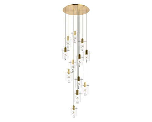 Elegant Hana 3 Lights Pendant - Gold, L 22" (5202D22G)