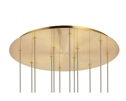 Elegant Hana 3 Lights Pendant - Gold, L 22" (5202D22G)