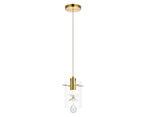 Elegant Hana 3 Lights Pendant - Gold, L 6.5" (5202D6G)