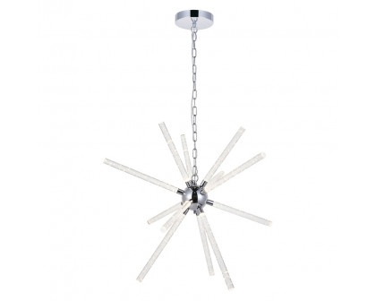 Elegant Ruelle 3 Lights Pendant - Chrome, L 34.42" (5300D32C)