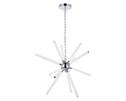 Elegant Ruelle 3 Lights Pendant - Chrome, L 34.42" (5300D32C)