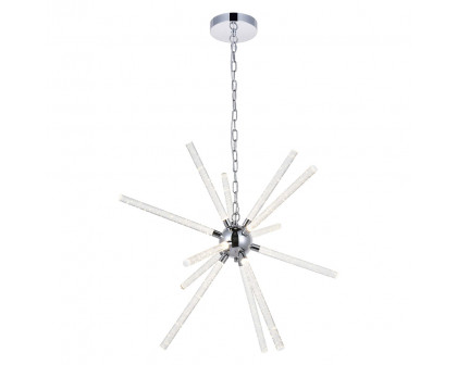 Elegant Ruelle 3 Lights Pendant - Chrome, L 34.42" (5300D32C)