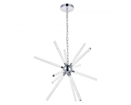 Elegant Ruelle 3 Lights Pendant - Chrome, L 34.42" (5300D32C)