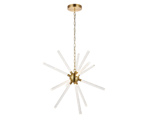 Elegant Ruelle 3 Lights Pendant - Gold, L 34.42" (5300D32G)