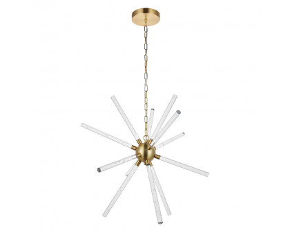 Elegant Ruelle 3 Lights Pendant - Gold, L 34.42" (5300D32G)