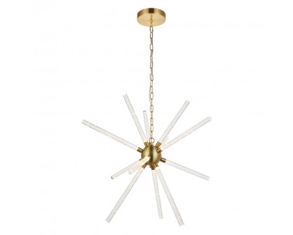 Elegant Ruelle 3 Lights Pendant - Gold, L 34.42" (5300D32G)