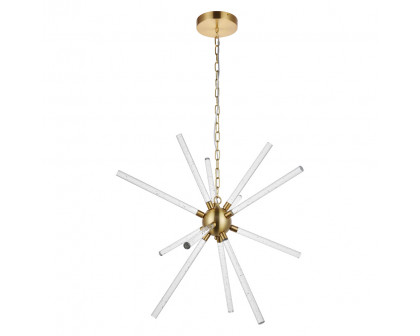 Elegant Ruelle 3 Lights Pendant - Gold, L 34.42" (5300D32G)