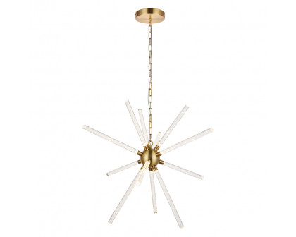 Elegant Ruelle 3 Lights Pendant - Gold, L 34.42" (5300D32G)