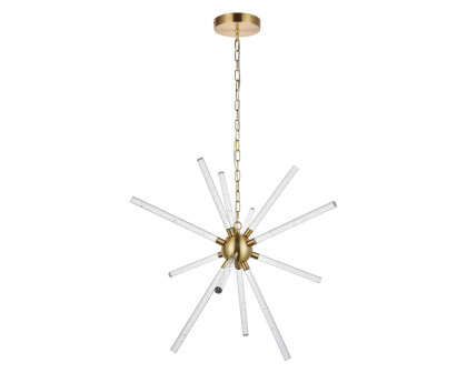 Elegant Ruelle 3 Lights Pendant - Gold, L 34.42" (5300D32G)