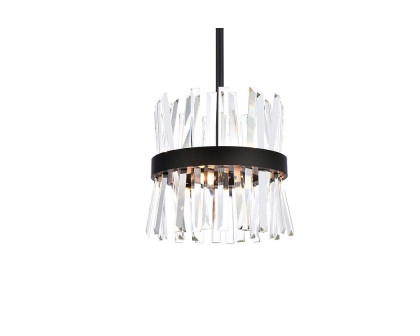 Elegant Pendant Light - Black, L 12" (6200D12BK)