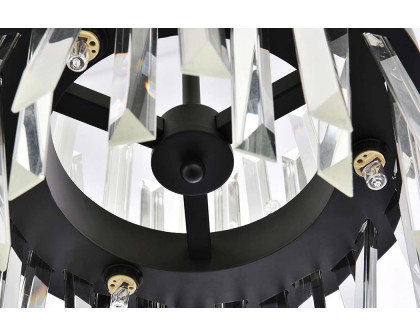 Elegant Pendant Light - Black, L 12" (6200D12BK)