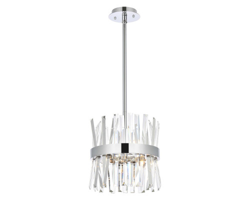 Elegant Pendant Light - Chrome, L 12" (6200D12C)