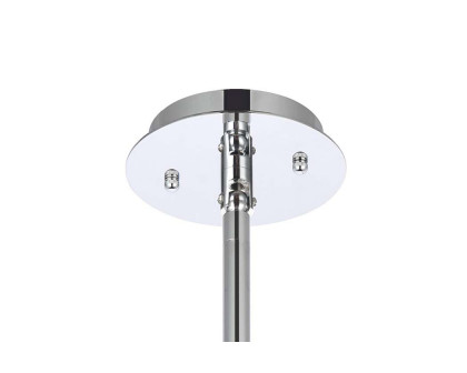 Elegant Pendant Light - Chrome, L 12" (6200D12C)