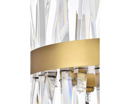 Elegant Pendant Light - Satin Gold, L 12" (6200D12SG)