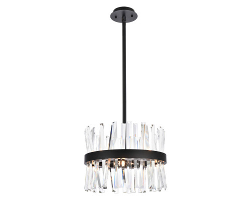 Elegant Pendant Light - Black, L 16" (6200D16BK)