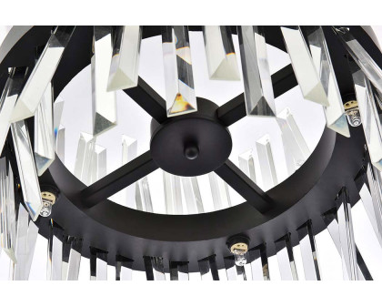 Elegant Pendant Light - Black, L 16" (6200D16BK)