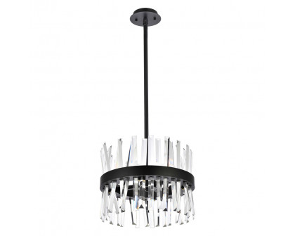 Elegant Pendant Light - Black, L 16" (6200D16BK)