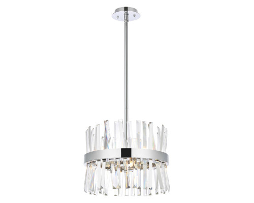 Elegant Pendant Light - Chrome, L 16" (6200D16C)